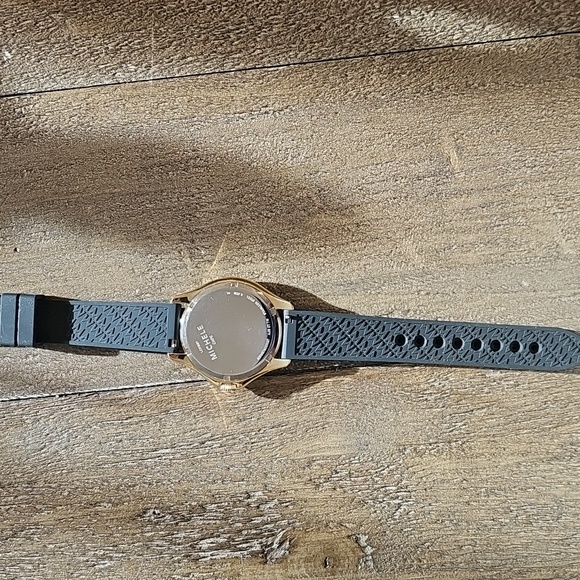 Black and Gold Women's Watch By Michele - Picture 6 of 8